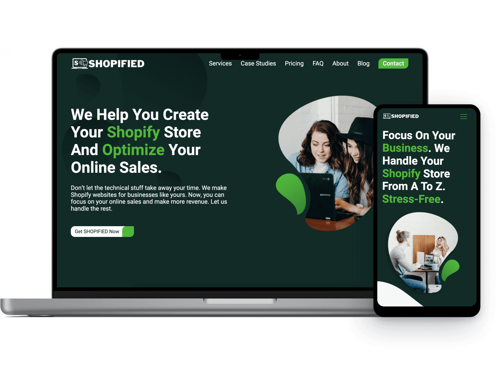 Shopified e-commerce website designed by SAB Digital Marketing Agency