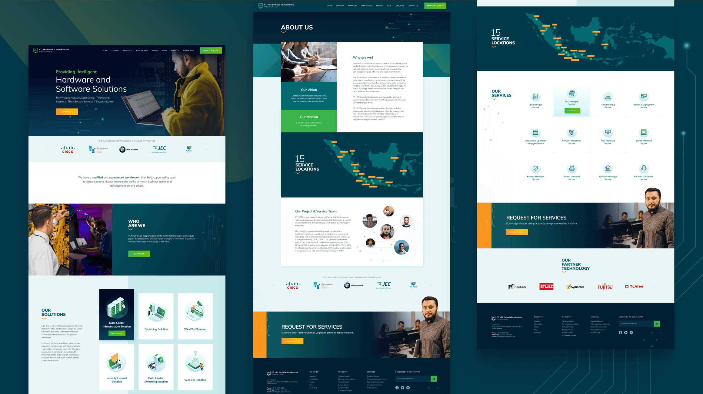 PT NPS Pemuda Berdikarisma bold and professional landing page design by SAB