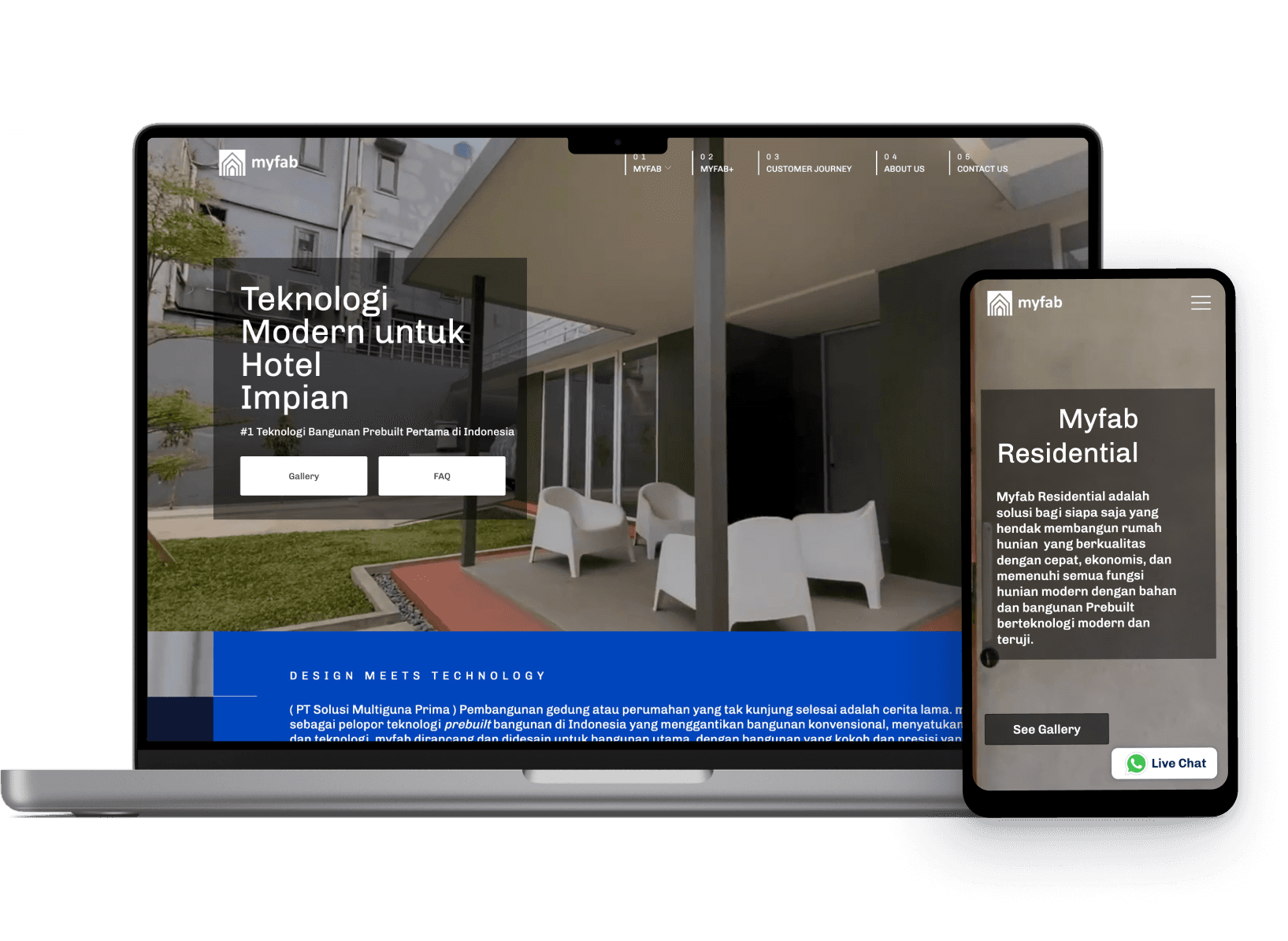 myfab construction and panel manufacturing website designed by SAB Digital Marketing Agency