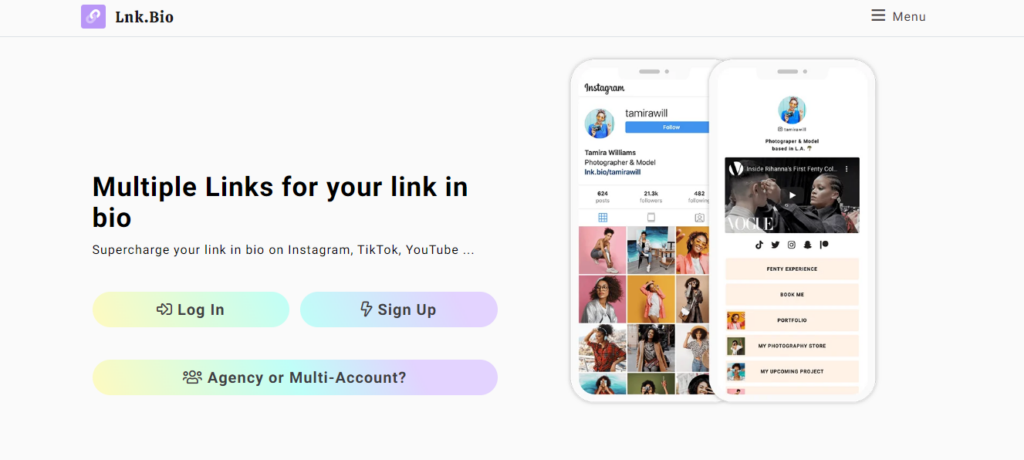 buat link lnk.bio untuk bisnis di instagram dan tiktok