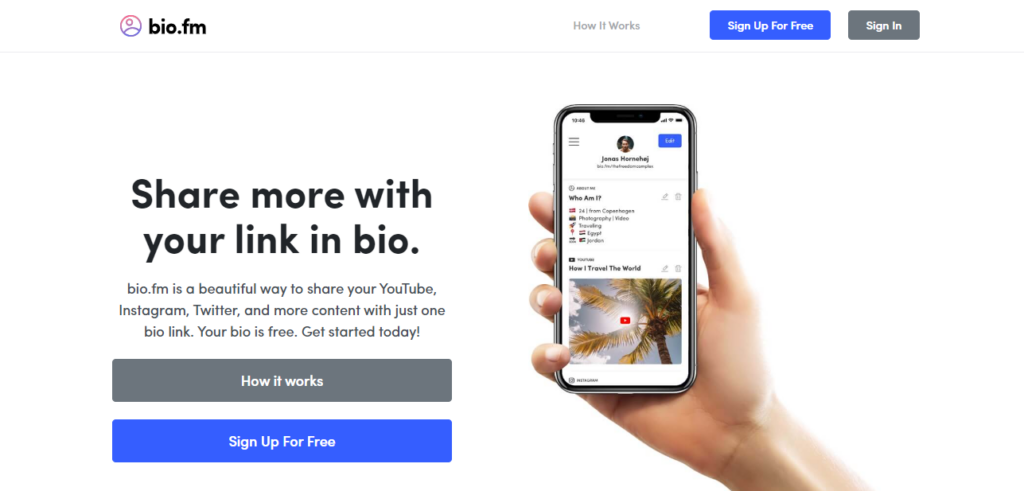 buat link bio.fm untuk bisnis di instagram dan tiktok