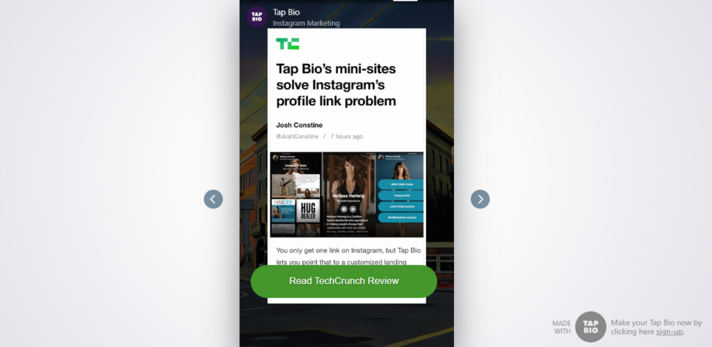 buat link Tap.bio untuk bisnis di instagram
