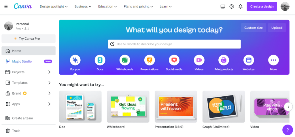 Membuat Website Gratis Tanpa Coding, Ini 7 Pilihan Terbaiknya! canva adalah situs gratis untuk membuat landing page atau website gratis